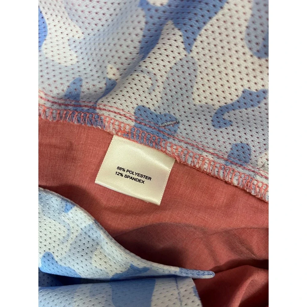 Peter Millar Mens Pink Gingham Performance Golf Shorts Size 32 Stretch Plaid